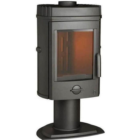 Poele a bois INVICTA Mesnil - Puissance optimale 8 kW - Max: 12kW- Bűches 34 cm max - Fonte - Fabriqué en France - Ecodesign