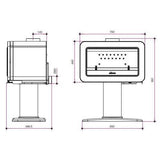 Poele a bois - INVICTA - Wilson sur pied - 8 KW