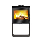 Poele a bois en acier INVICTA BorÈe - Puissance optimale: 7,5 kW - Max: 10 kW - B˚ches 40 cm max, Ecodesign - Noir