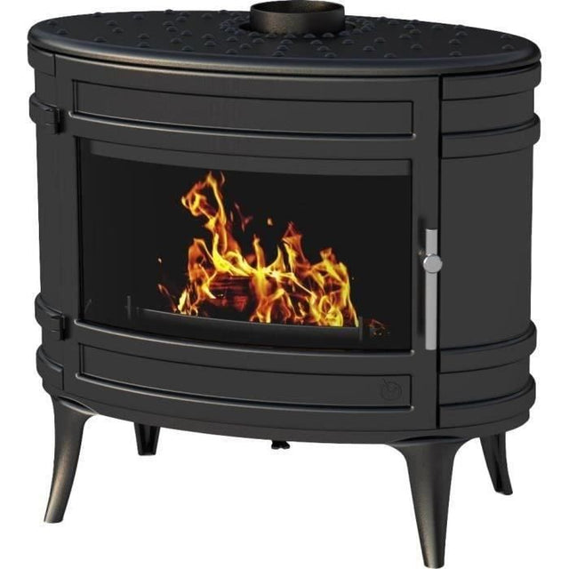 Poele a bois en fonte INVICTA Mandor - Puissance optimale: 12 kW - Max: 18kW - Bűches 33 cm max - Fabriqué en France - Ecodesgn