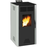 Poele a granulÈs INVICTA Adrano - 7,3 kW - Rendement 88,7% - Gris