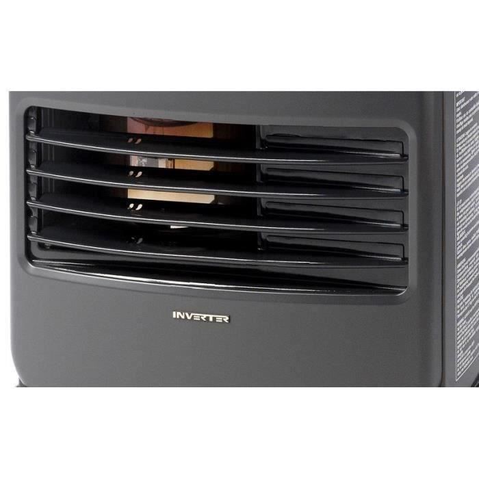 Poele a pétrole électronique INVERTER 3018 - 3000W - Thermostat - Allumage piezoélectrique - Acier noir