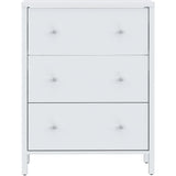 Meuble sous lavabo - Blanc - 3 tiroirs - L64 x P40 x H83 cm - IPSARION