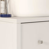 Meuble sous lavabo - Blanc - 3 tiroirs - L64 x P40 x H83 cm - IPSARION
