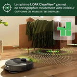Aspirateur Robot Laveur - IROBOT Roomba Plus 405 Combo - Base Multifonction - Lavage et séchage des lingettes - LiDAR Clearview