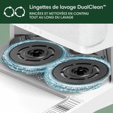 iRobot Roomba Plus 405 Combo Robot + AutoWash - Base Multifonction - Lavage et séchage des lingettes - LiDAR Clearview