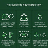 iRobot Roomba Plus 505 Combo + AutoWash - Base Multifonction - Lavage et séchage a l'air Chaud des lingettes - PrecisionVision IA