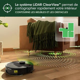 iRobot Roomba 105 Combo - Robot Aspirateur Laveur 2en1 - Puissance d'Aspiration de 7KPa - Navigation LiDAR - Détection des Tapis