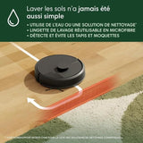iRobot Roomba 105 Combo - Robot Aspirateur Laveur 2en1 - Puissance d'Aspiration de 7KPa - Navigation LiDAR - Détection des Tapis