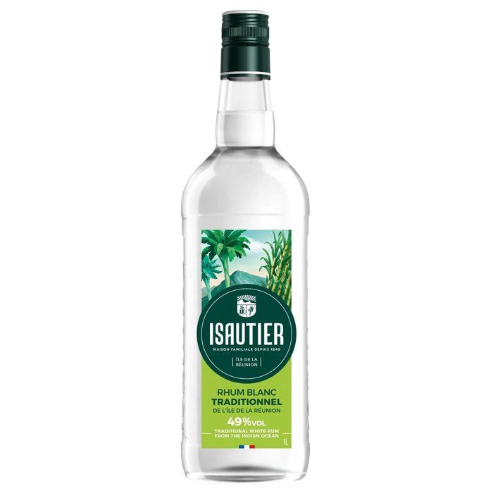 Isautier - Rhum blanc Traditionnel - 49,0% Vol. - 1L