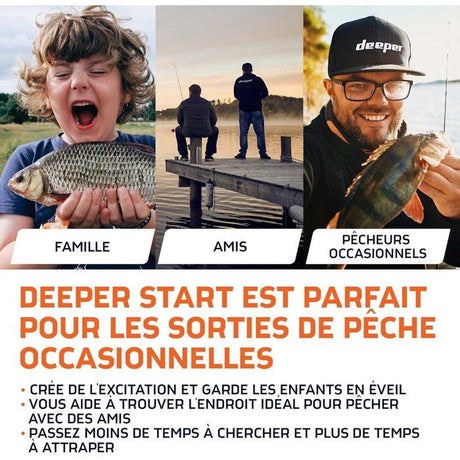 Sondeur lançable - DEEPER - START - Wi-Fi - profondeur 50 m - portable