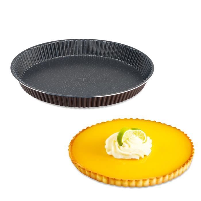 TEFAL Success Moule a tarte 30 cm, Revetement antiadhésif, Fabriqué en France, Tabac J1608402