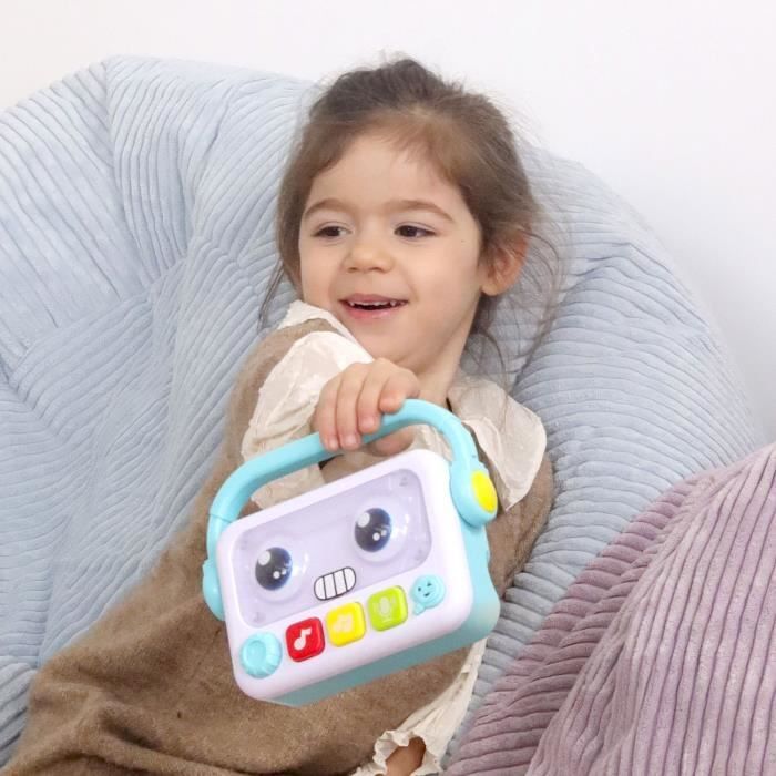 Baladeur robot musical & lumineux - J.A.D.E - 17 cm - Musique, Enregistrement & Déformation de Voix - Des 18 Mois