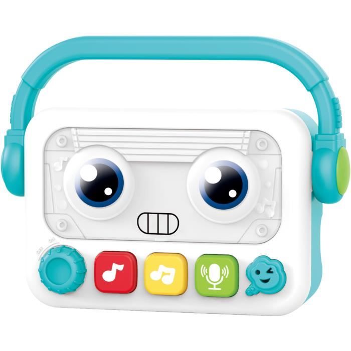 Baladeur robot musical & lumineux - J.A.D.E - 17 cm - Musique, Enregistrement & Déformation de Voix - Des 18 Mois