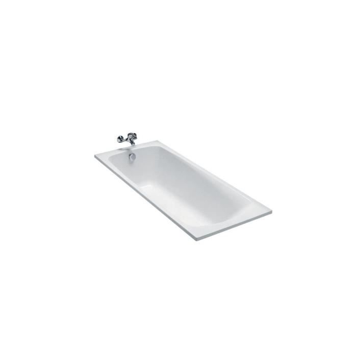 Baignoire rectangulaire Brive 170x75 cm Blanche Jacob Delafon E6115-00
