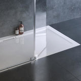 Receveur de douche Flight Pure 140x80 antidérapant - Jacob Delafon - PN24 - Blanc mat - Béton de synthese