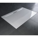 Receveur de douche Flight Pure 140x80 antidérapant - Jacob Delafon - PN24 - Blanc mat - Béton de synthese