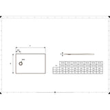 JACOB DELAFON Receveur de douche extra-plat Ipso E62302-WPM 100x80x3,5 cm - Garantie 10 ans, Blanc, texture pierre
