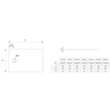 JACOB DELAFON Receveur de douche extra-plat Ipso E62304-AGM 120x90x3,5 cm - Garantie 10 ans, Gris anthracite, texture pierre