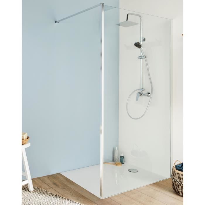 JACOB DELAFON Paroi de douche a l'italienne Serenity 120 cm, Chrome