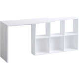 Bureau d'étude élégant - JACK - Blanc / Chene - 145 x 74 x 45 cm
