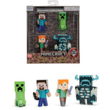 Minecraft Set de figurines en métal Steve Alex Creeper Warden 6 cm