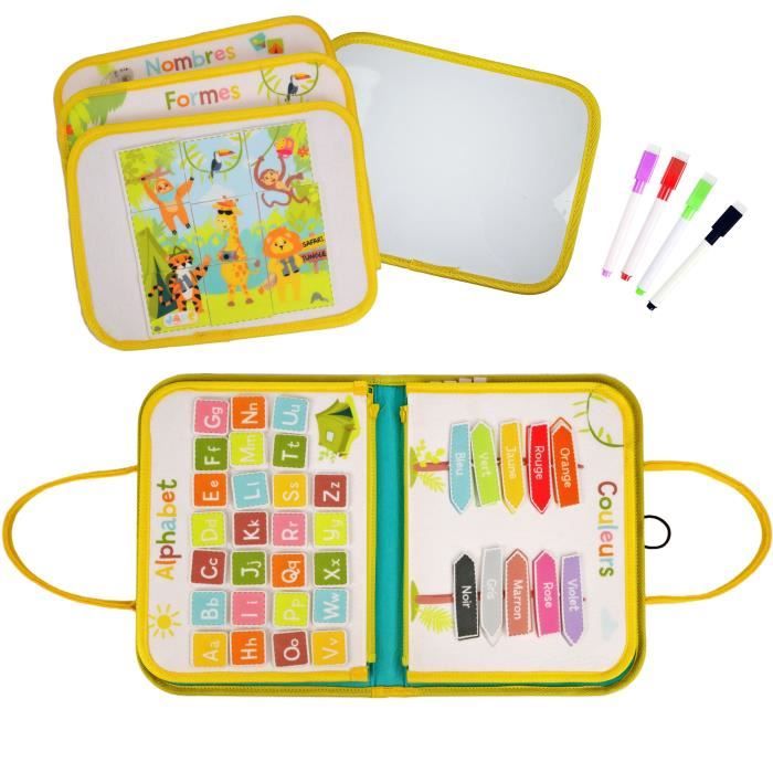 Pochette d'Activitées - Montessori - JADE - Jeu Educatif - Voyage - Sensoriel - Jeu Pour Enfant - Design Français