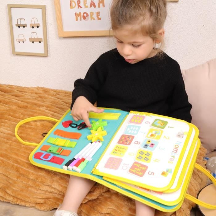 Pochette d'Activitées - Montessori - JADE - Jeu Educatif - Voyage - Sensoriel - Jeu Pour Enfant - Design Français