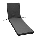 JARDIN PRIVE Coussin bain de soleil MONTE CARLO - 185 x 55 x 6 cm - Gris ardoise