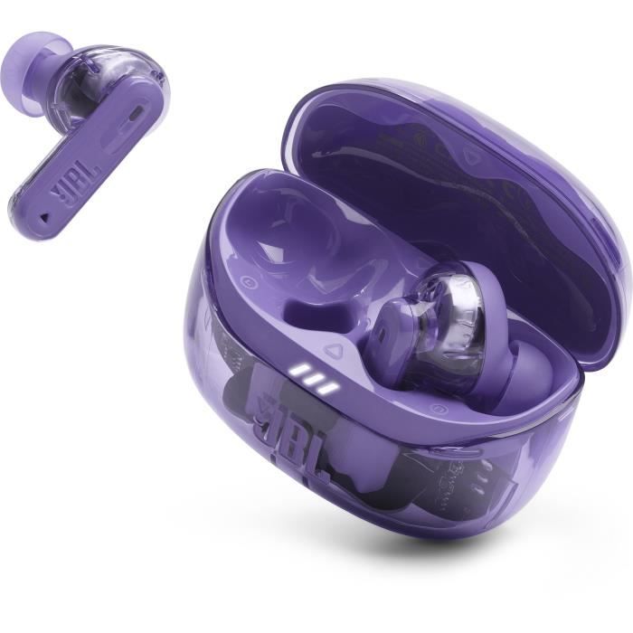 Écouteurs sans fil avec réduction de bruit - JBL - Tune Beam 2 - Ghost Violet
