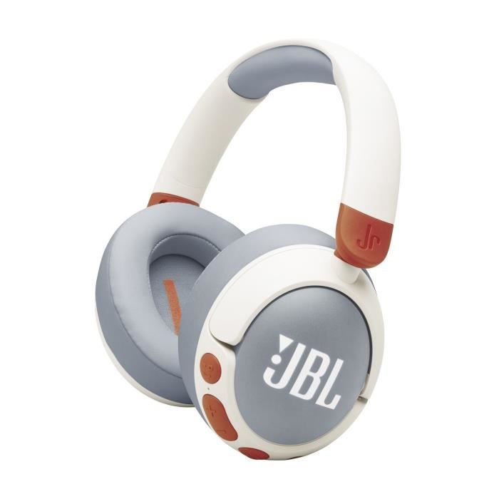 Casque sans fil JBL JR470NC - Bluetooth - Réduction de bruit active - Blanc