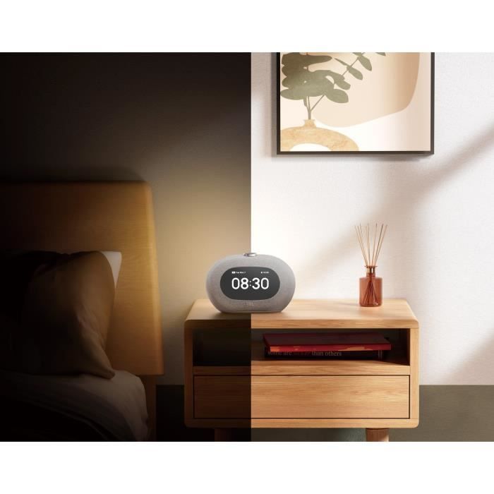 Radio réveil - JBL - Horizon 3 - Lumiere ambiante - Bluetooth - Port USB - Gris