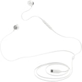 Ecouteurs filaires JBL Tune 305C - USB-C - Prise en charge Hi-Res - Blanc