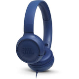 Casque filaire JBL Tune 500 - Son Pure Bass - Conception légere et et pliable - Bleu