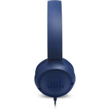 Casque filaire JBL Tune 500 - Son Pure Bass - Conception légere et et pliable - Bleu
