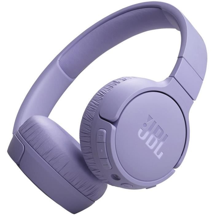 Casque supra-auriculaire sans fil JBL Tune 670NC - Réduction de bruit - Pure Bass - Bluetooth 5.3 - 70h d'autonomie - Violet