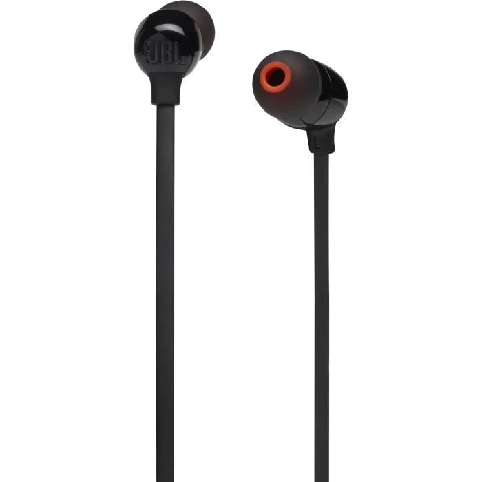 Ecouteurs sans fil JBL Tune 125BT - Intra-auriculaires - Son Pure Bass - Bluetooth 5.0 - 16h d'autonomie - Noir
