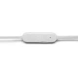 Ecouteurs sans fil JBL Tune 125BT - Intra-auriculaires - Son Pure Bass - Bluetooth 5.0 - 16h d'autonomie - Blanc
