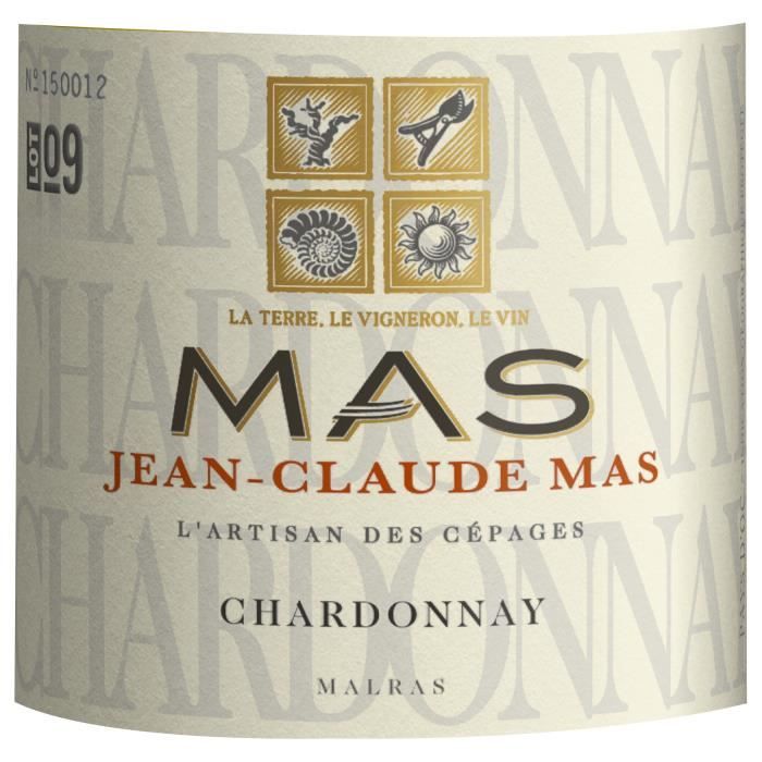 Jean Claude Mas L'Artisan des Cépages 2023 Pays d'Oc Chardonnay - Vin de blanc Languedoc