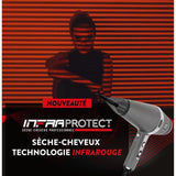 Seche-Cheveux - JEAN LOUIS DAVID - Moteur Professionnel AC - Brushing & Boucles Rebondies - Technologie Infrarouge