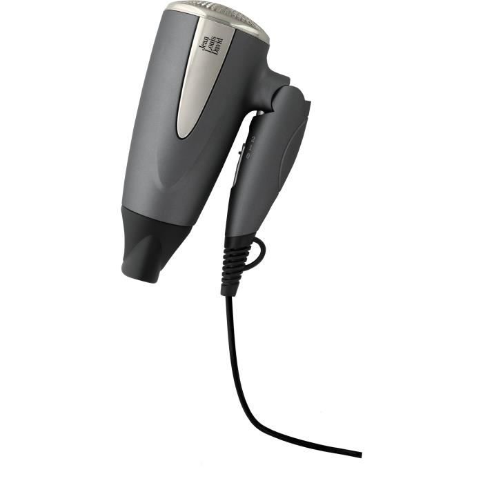 Seche-Cheveux - JEAN LOUIS DAVID - Moteur DC Ultra Léger - Format Compact & Manche Pliable - Idéal pour les Voyages - Bi-Voltage