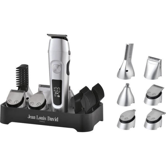 Tondeuse multiusage 6 en 1 - JEAN LOUIS DAVID - Ultimate Trimmer - Barbe, Contours, Précision, Nez/Oreilles, Cheveux & Corps