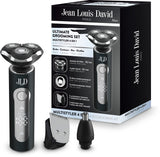 Tondeuse multi-usages - JEAN LOUIS DAVID - KIT GROOMING 4-en-1 - 3 tetes - Ecran digital - Noir