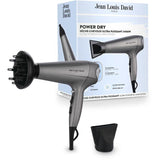 Seche-cheveux - JEAN LOUIS DAVID - Power Dry - Diffuseur - 3 températures - 2400 W - Gris