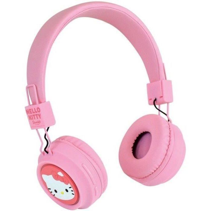 Casque ajustable bluetooth avec micro - HELLO KITTY - Câble usb - Câble audio - Des 3 ans