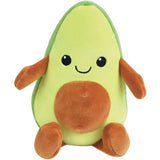 JEMINI Fruity 's cagette de 6 peluches toutes douces fruits et légumes +/- 17 cm