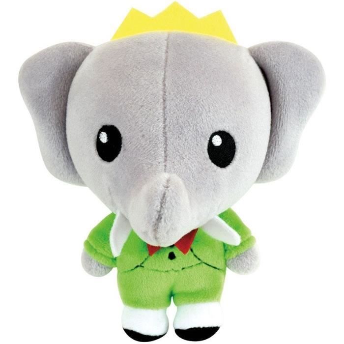 Peluche a collectionner Elephant - JEMINI - BABAR - Kid'collect +/- 13 cm