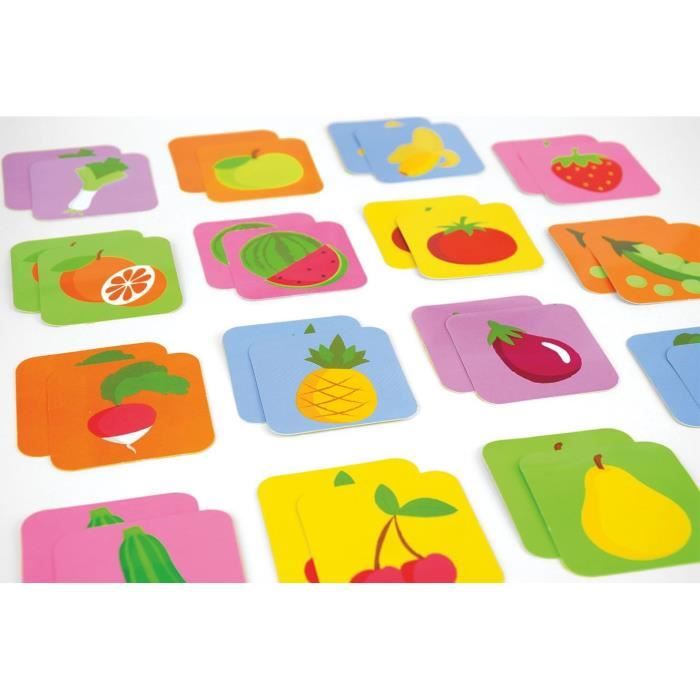 Lot de 18 pochettes surprises - JEMINI - Surprise Market - Peluche fruits ou légumes +/- 10 cm, stickers et cartes mémo