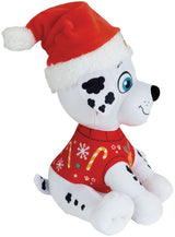 Lot de 3 peluches - Pat'Patrouille - Chase, Stella et Marcus - +/- 17 cm - Version Noël