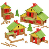 JEUJURA - Construction en bois - Mon chalet en bois - Maxi coffret - 330 pičces - Dčs 5 ans